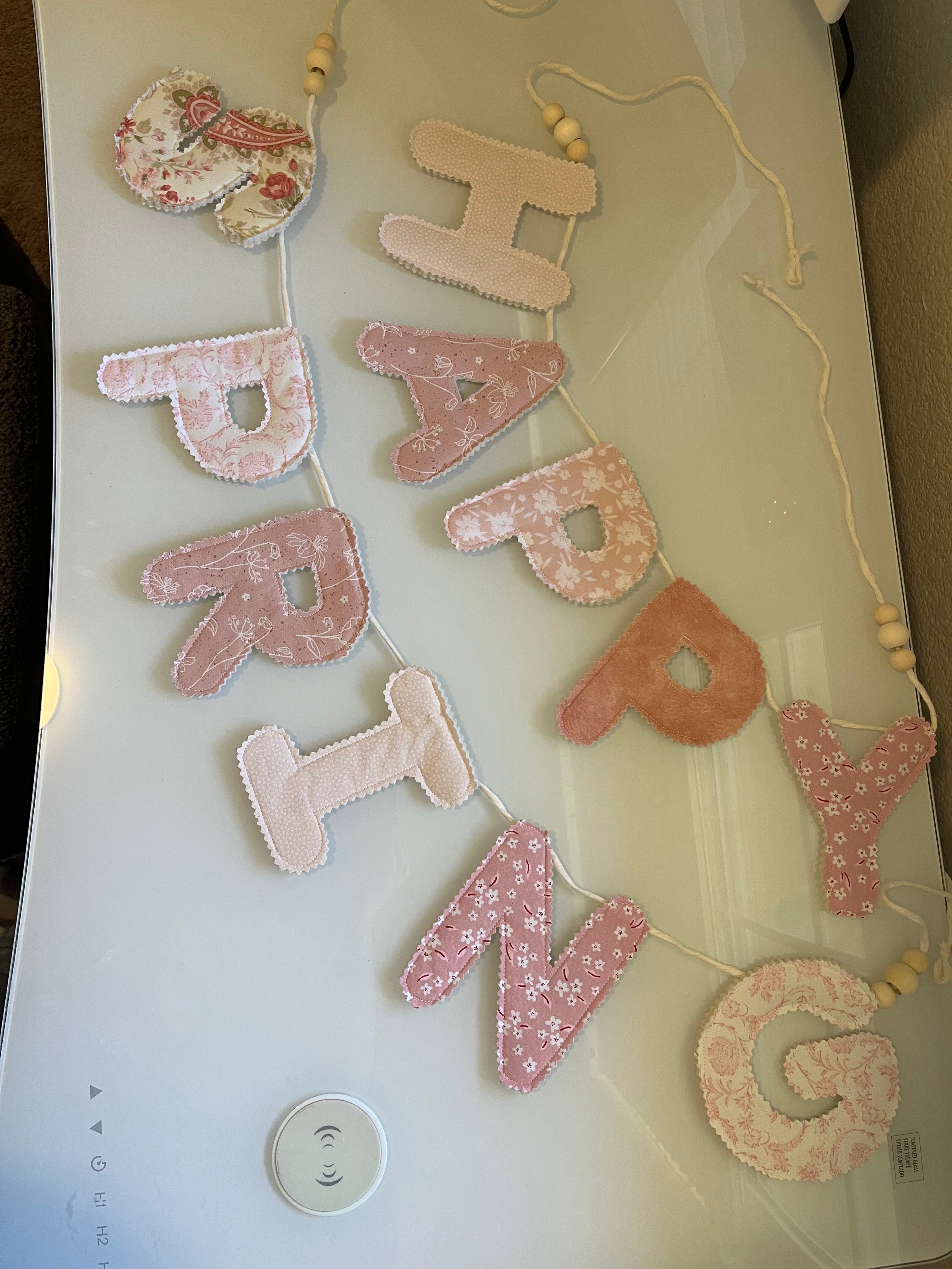 Custom Quilted Name Banner