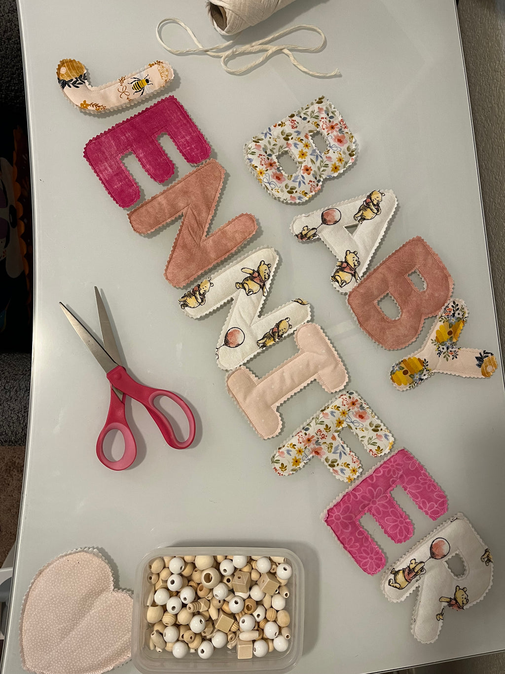 Custom Quilted Name Banner