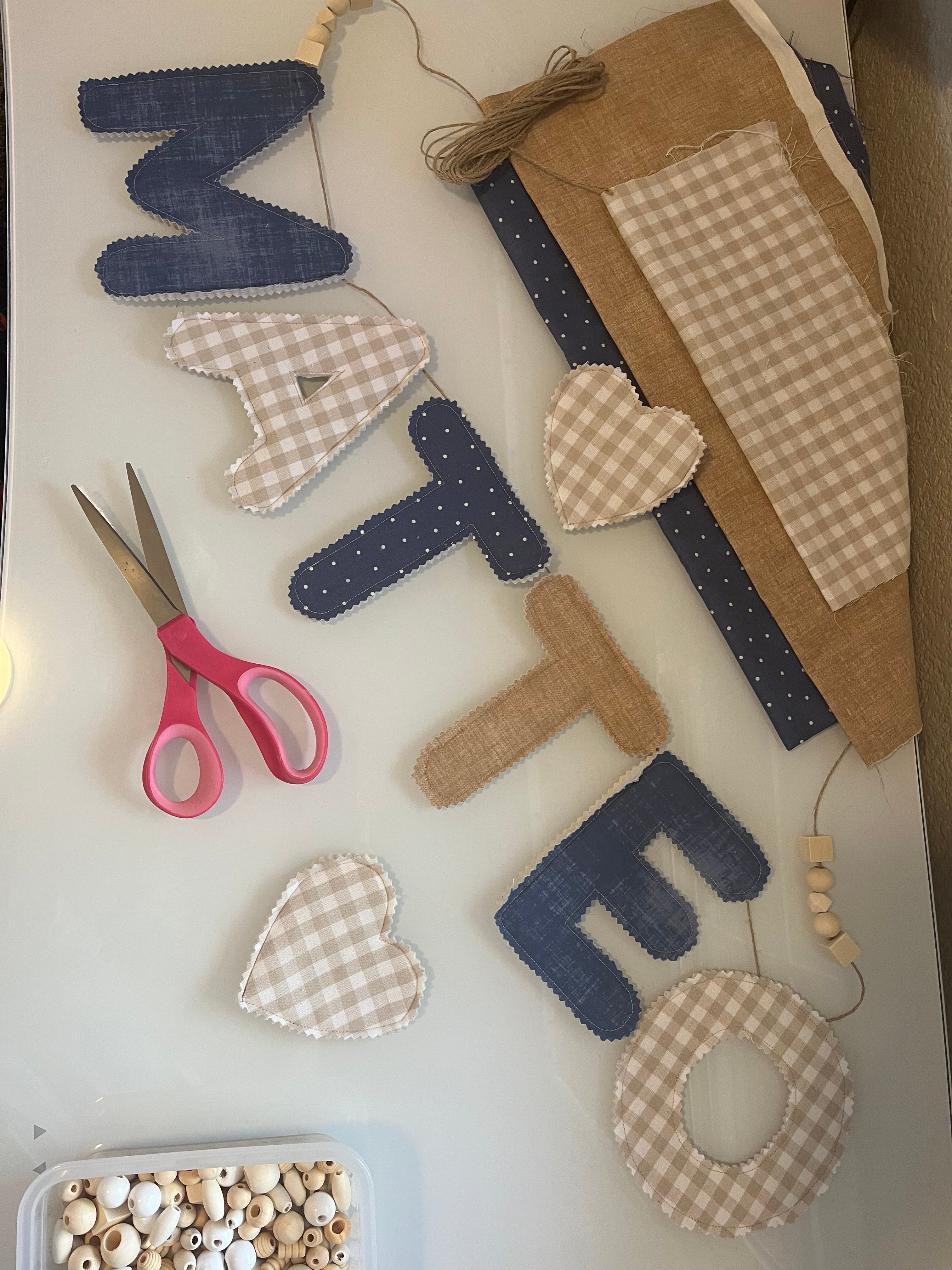 Custom Quilted Name Banner