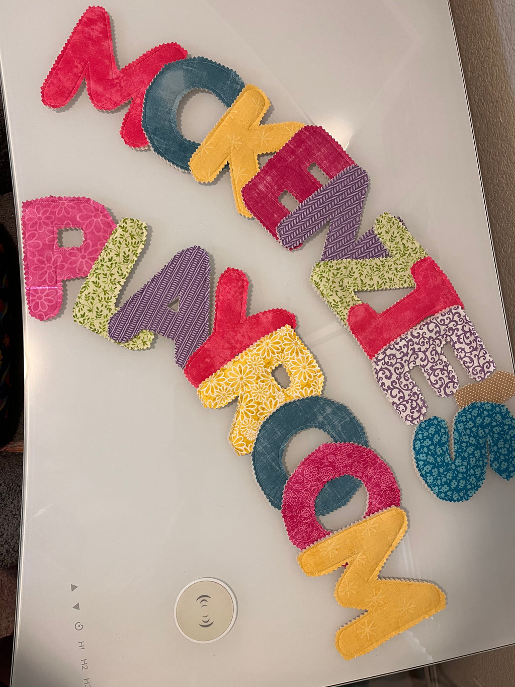 Custom Quilted Name Banner