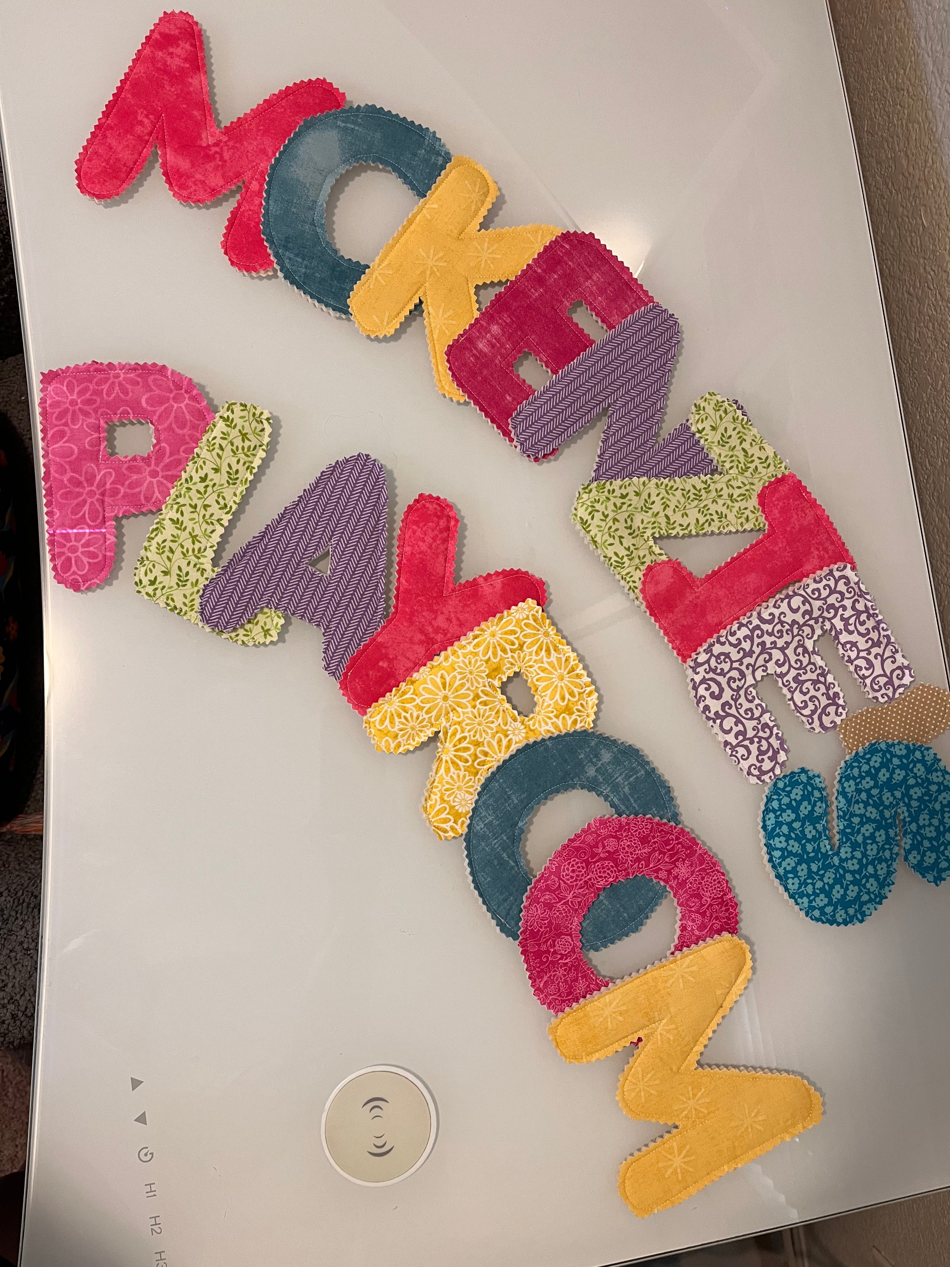 Custom Quilted Name Banner