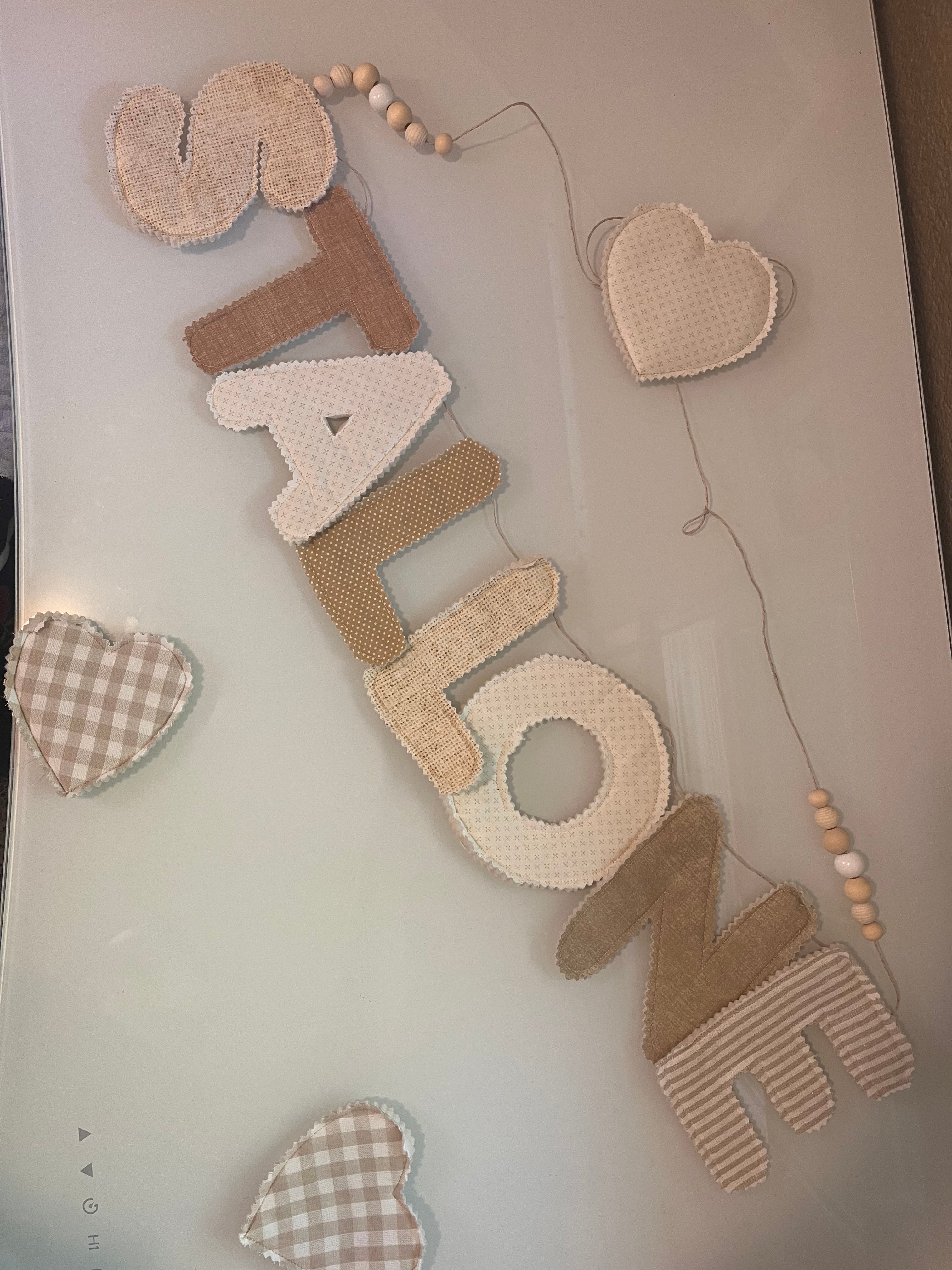 Custom Quilted Name Banner